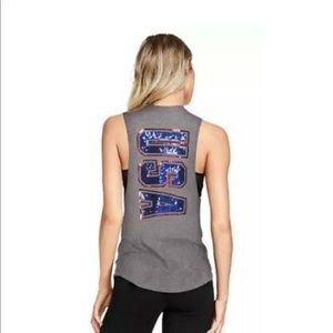 Sequin Victoria’s Secret PINK grey tank top